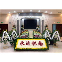 市中丧葬用品 花圈 寿衣骨灰盒