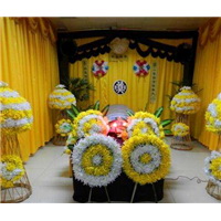 商河花圈 殡葬服务一条龙 穿寿衣